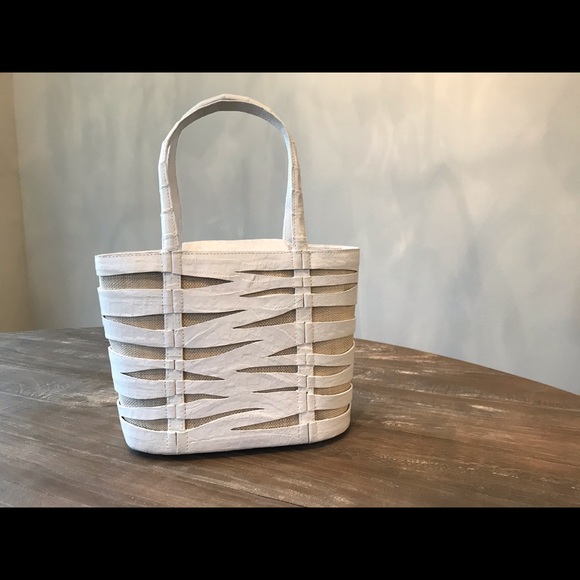 Nancy Gonzalez Crocodile & Raffia Tote - Picture 4 of 10